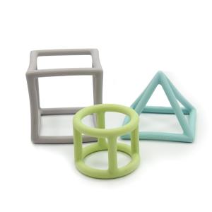 Wholesale Silicone Geometry Teether FDA Approved Teething Toys For Baby from china suppliers