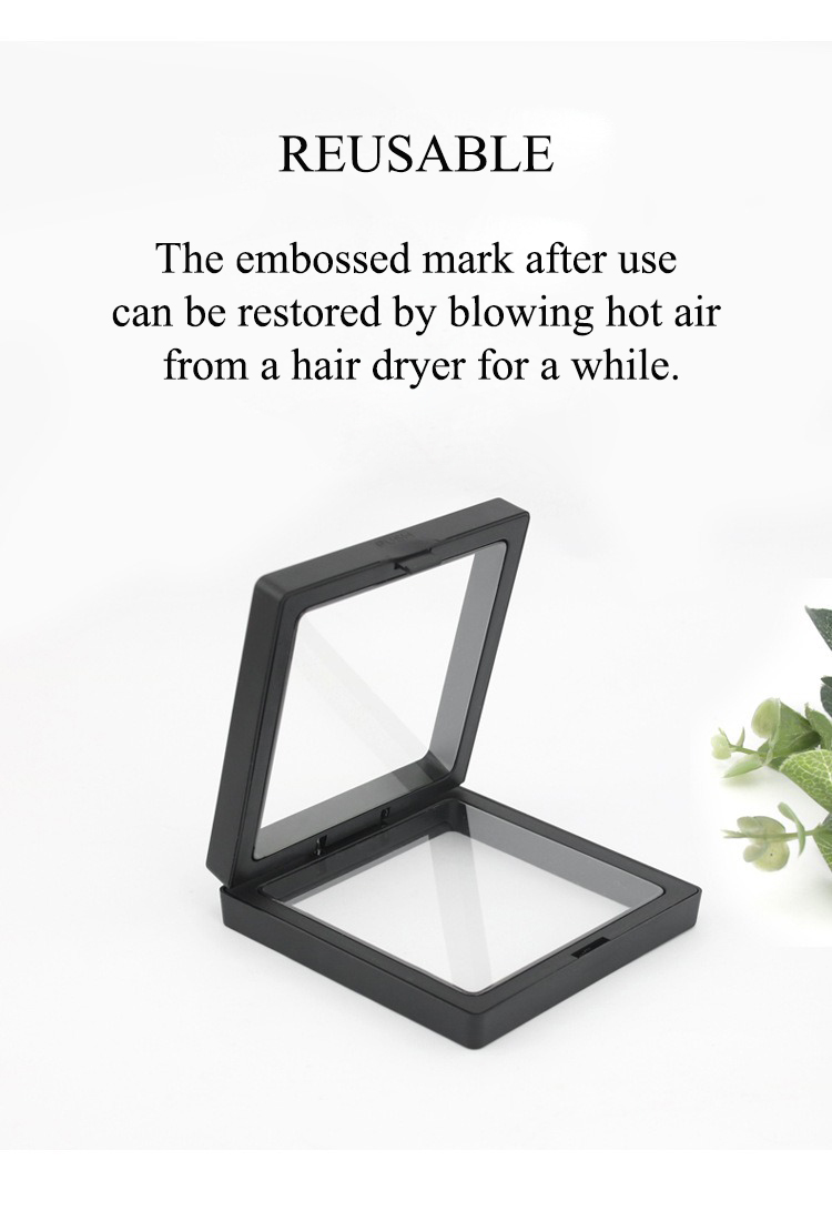 Custom Necklace 3D Membrane Box Stand PE Film Jewelry Display Boxes