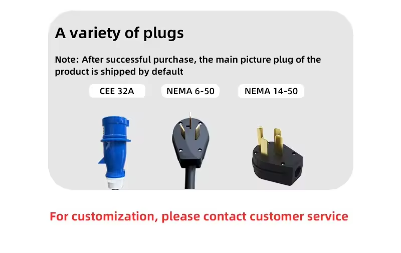 GBT 7KW Home EV Charger with 32A Plug and 5M Charging Cable Chinese Portable AC EV Station Certificate CE Protection Level lp55