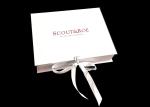 Rose Gold Logo Flat Folding Gift Boxes For T - Shirt Clothes Packaging