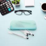 Tasteless Nontoxic Silicone Makeup Brush Bag , Leakproof Silicone Cosmetic Pouch