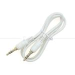 High Quality Gold Silver Plated Male to Male 3.5mm TRS 3 Poles Stereo Jack Audio
