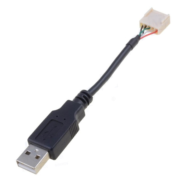 Plug Computer Wiring Harness 5 Pin JST to USB Cable Assembly Data Cable Braid 100pcs