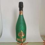 750ml Antique Blue Champagne Glass Bottle Wine Bottle with SCREW CAP Sealing