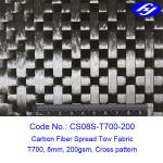 Toray 12K 200gsm Cross Spread Tow Carbon Fiber Fabric