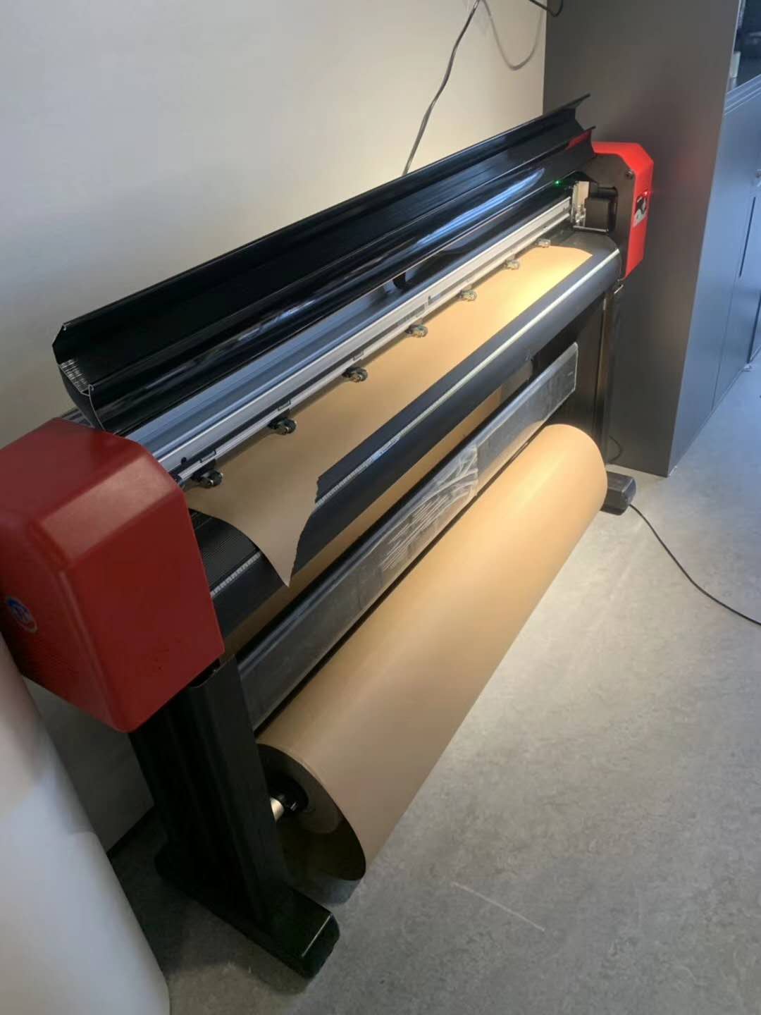 Dual Head Tungsten Cutting Blade Inkjet Cutting Plotter with Black or Blue Ink Color
