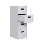 Multi Drawers White Metal Storage Cabinet