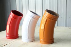 Wholesale 125*R460-30 Red White Orange Color Double Wear-resistant Material End elbow for Pump Trucks from china suppliers