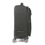 Perry Soft Polyester Black Trolley Luggage Sets