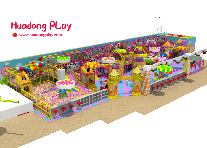 Colorful Soft Play Equipment High Strength Aluminium Alloy Long Life Span