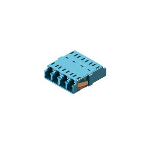 Wholesale 4 Multimode LC Fiber Optic Adapter Reduce Fiber Optic Couplers For CATV / FTTX from china suppliers