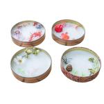 Empty Saffron Tin Boxes Small Round Packaging Cans For Gift Gold Metal 1g 2g 3g