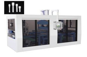 Wholesale 170 Pieces/Min Disposable Cutlery Making Machine Paper Yogurt Spoon Making Machine from china suppliers
