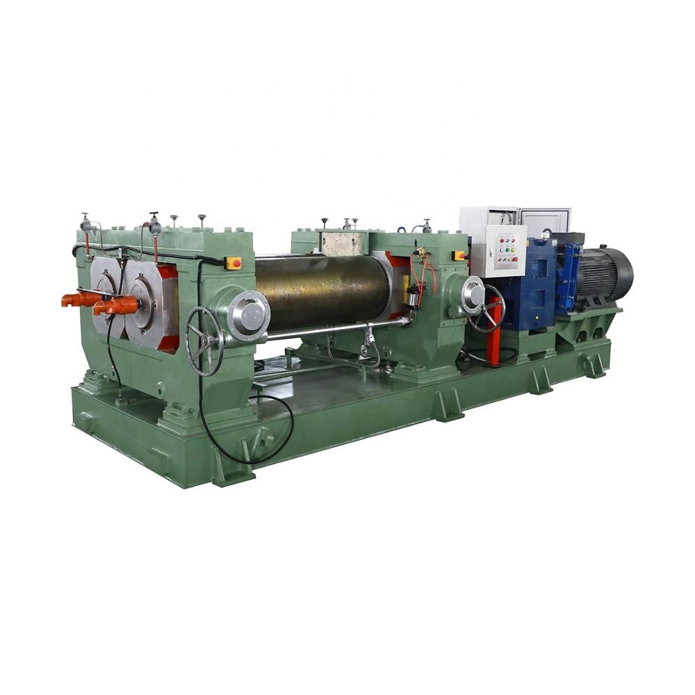 Used 11400kg Huicai Rubber Two Roll Open Mixing Mill for Reclaimed Rubber Processing