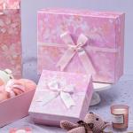 1.5-3mm Cardboard Luxury Packaging Gift Box pink Eco Friendly Packaging Box