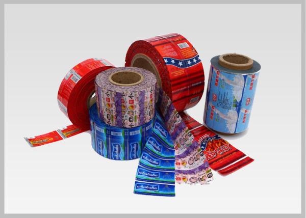 Safe PVC Stretch Film Wrap Around Labels For Water Bottles , 8 Colors Printing