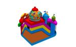Supplier Inflatable Combos Happy Easter Candy Theme Inflatable Bouncy House