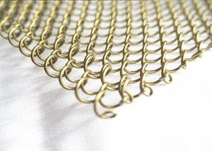 Wholesale Durable Metal Mesh Drapery Restaurant Hotel Fireplace Spark Screen Mesh Curtains 6x6mm from china suppliers