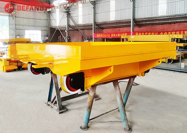 18T Coil Transportation Rail Transfer Cart With Winch Towing