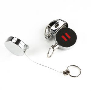 Wholesale Heavy Duty Metal Tape Measure Components , Keychain Ring Clip For Work ID Badge from china suppliers