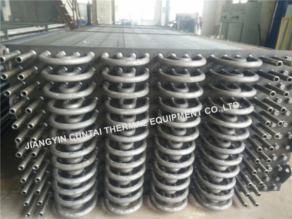U Bent HH Fin Tube For Waste Heat Recovery , Steel Heat Transfer Finned Tube