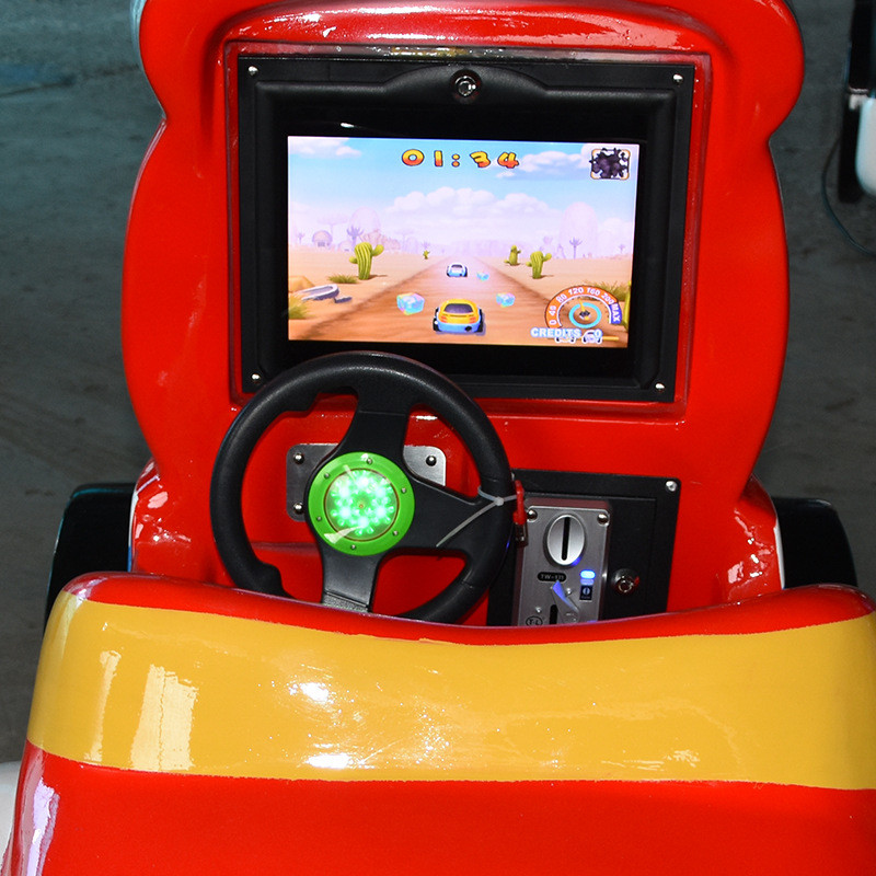 High Workmanship Glass Fiber Kiddie Coin Operated MINI F1 Ride With MP4 Display