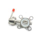 Npt Sanitary Manual Butterfly Stainless Steel Valves ANSI