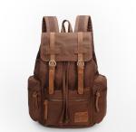 Backpack male cotton casual canvas backpack sports bag student computer bag