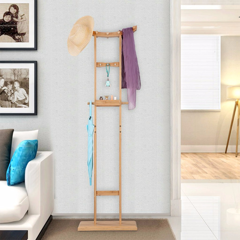 Nordic Style Living Room Special Bedroom Storage Rack with Standing Type Coat Rack