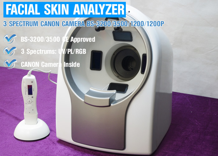 3D Image Facial Skin Tester Machine , Skin Scanner UV Analysis Machine CE Approval