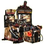 Coin Operated Online Shooting Video Games Terminator Salvation 4 Arcade Cabinet