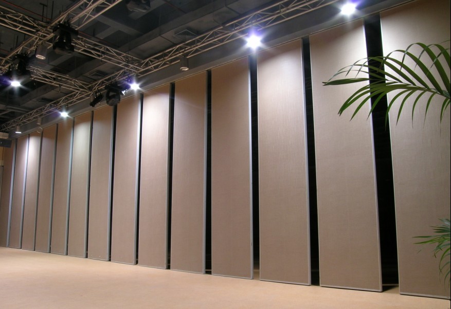 Acoustic Movable Office Partition Walls , Sliding Wall Room Divider