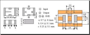 Wholesale 900Mhz 50ohm Diplexers Triplexers Ceramic Low Pass Filter from china suppliers
