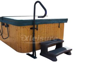 Wholesale 2019 Free Shipping New Style Aluminium Spa Accessories Spa Handrail For Outdoor Hot Tub In Black Color from china suppliers