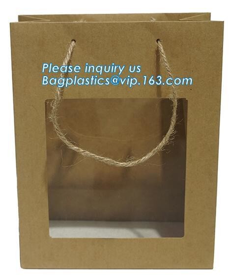 Wholesale Durable Colorful Custom Printed Cake Packaging Gift Paper Bag With Flower, Tote Carrier Gift Bags bagease pac