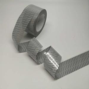 Wholesale Silver Twill Stripes Reflective Heat Transfer Film Self Adhesive For Clothing Jackets Shoes from china suppliers