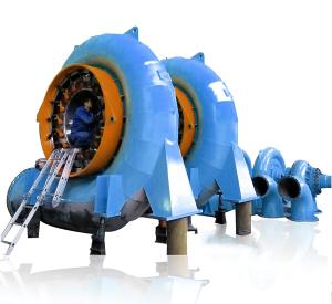 Wholesale 450-1000 RPM Hydroturbine Generator for Various Water Heads Steel / Stainless Steel Hydro Power Unit from china suppliers