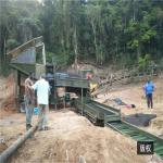 alluvial gold trommel 400tph gold washing plant mining equipment