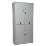 Middle 2 Drawers Full Height Swing Door Steel Filing Cabinet