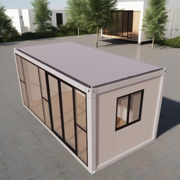 Galvanized Steel Bending 20ft Prefabricated Modular Steel Housing Eco-Friendly