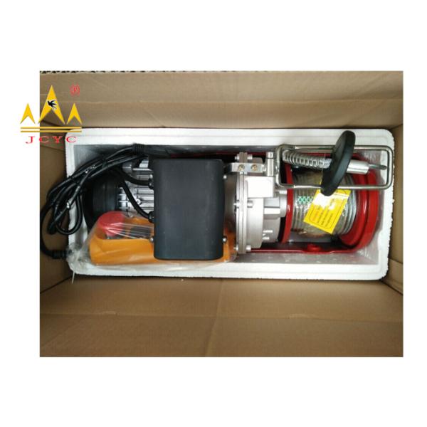100 - 240V Electric Wire Rope Hoist With Moving Trolley Single Hook