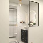 Matte Black Aluminium Shower Enclosure Bathroom Tempered Glass Partitions