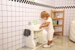 36*44.5*36cm Simulated Baby Wash Basin Adjustable Height