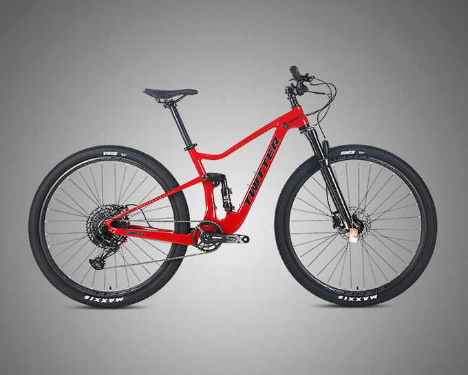 29er Carbon Fiber Full Suspension Mountain Bike With MAXXIS Tire