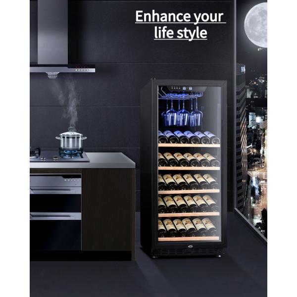66-84 Bottles Red Wine Cooler Refrigerator Soundless Electric Powered