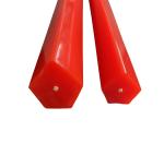 30m/Roll Red Color PU Ridge Top Belt , Polyurethane Pentagon Belt Wear