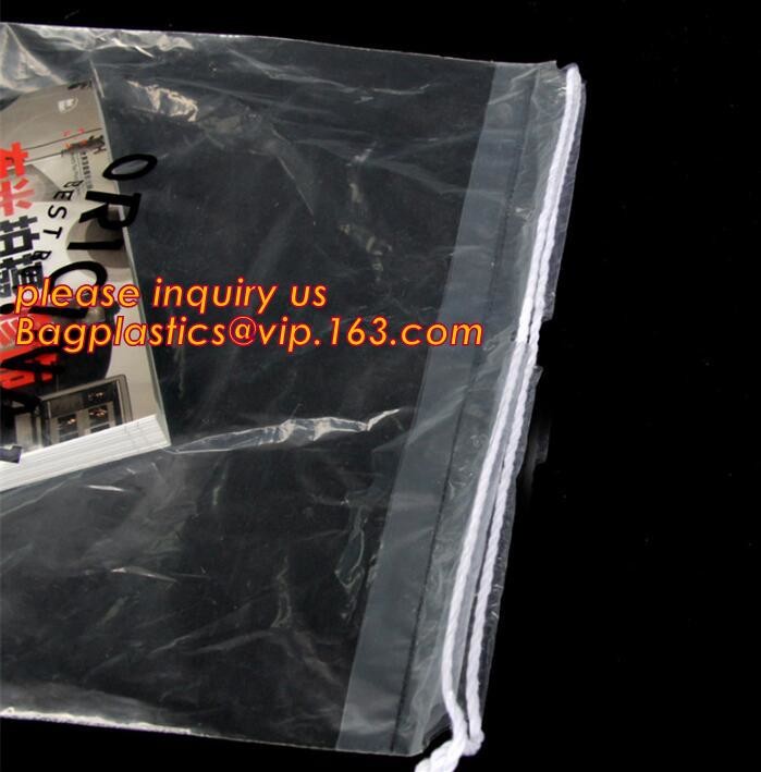 Biodegradable Environment friendly LDPE Plastic bags with DRAWSTRING closure bags, backpack, drawtape bag, essentials