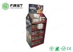 Full Color Printed Paper Cardboard Snacks Floor Display For Supermarket