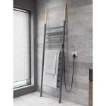 SUS304 Stainless Steel Floor Standing Ladder Bathroom Electric Heated Towel