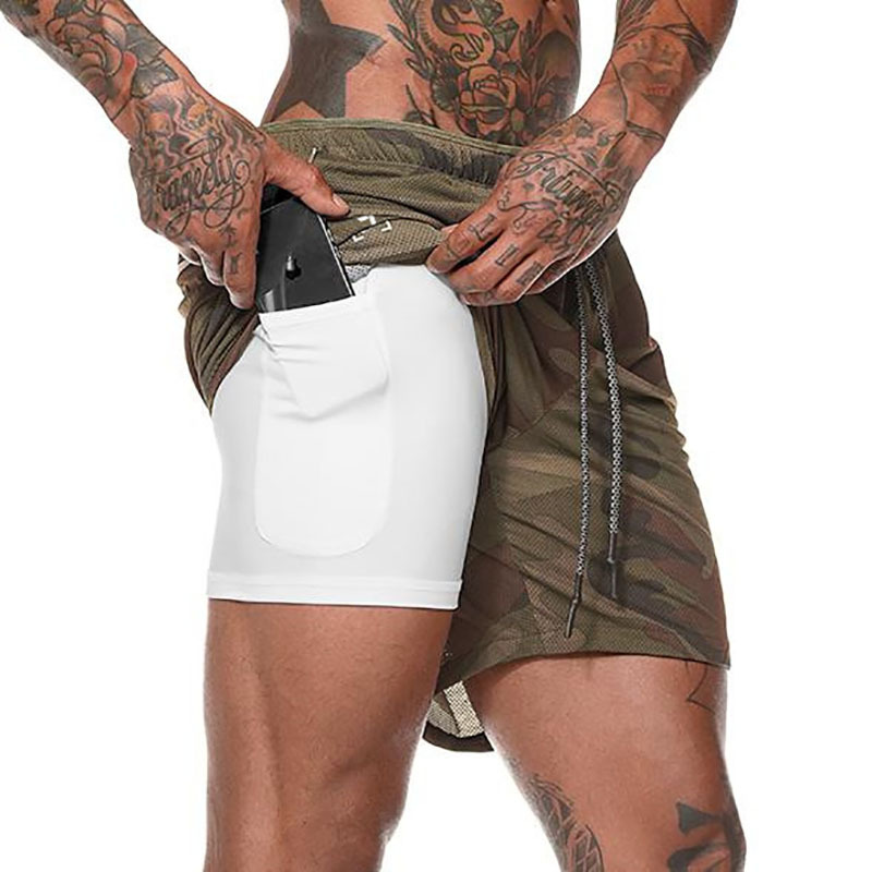 Casual Men Drawstring Shorts Jogger Sweat Cotton Polyester Street Swear